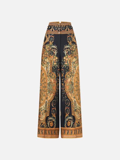 CAMILLA TAILORED PANT WITH WAIST BUTTON DETAIL