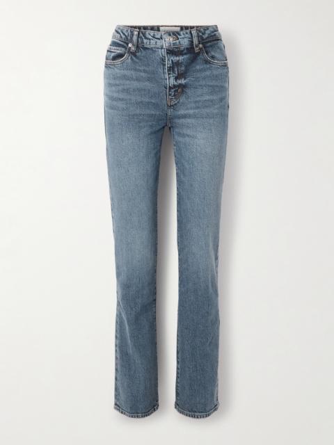 FRAME The Ruler High-rise Slim-leg Jeans