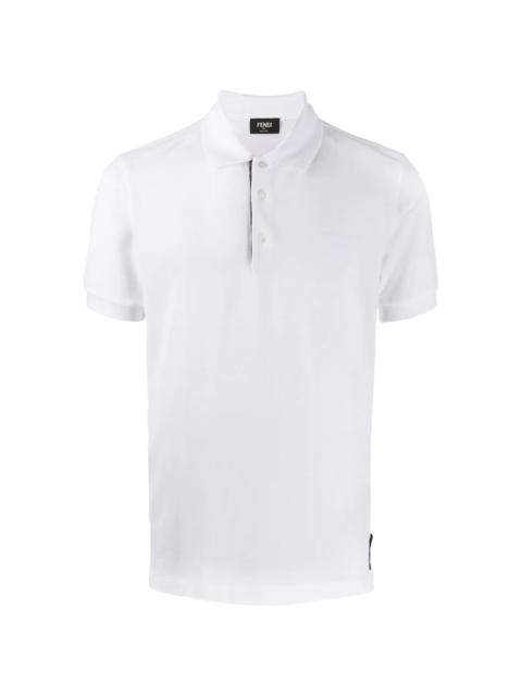 FENDI piqué polo shirt