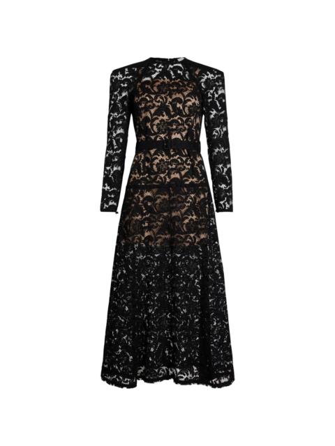 floral-lace organic cotton dress