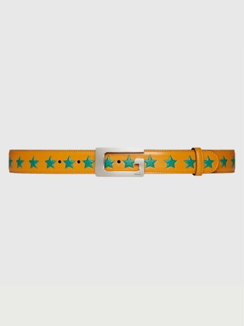 GUCCI Gucci G Square Stars Belt