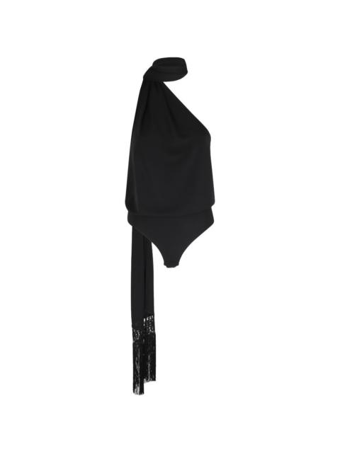 THE ANDAMANE one-shoulder fringed blouse