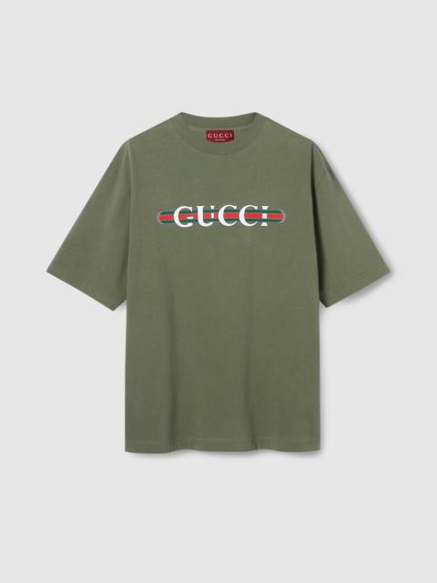 GUCCI Heavy cotton jersey T-shirt with print