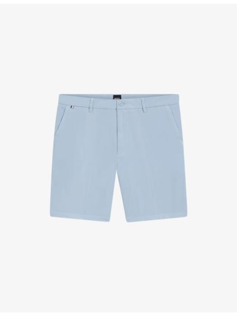 BOSS Straight-Leg Stretch-Cotton Shorts