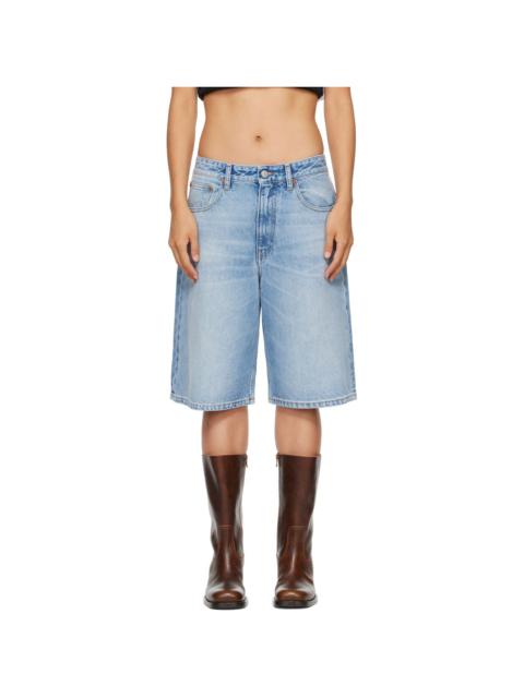 MM6 Maison Margiela Blue Bermuda Denim Shorts