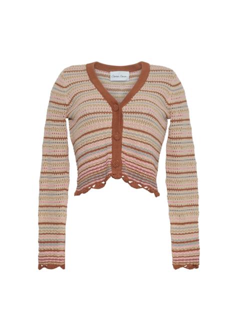 Cara Cara Lilana Cardigan
Sheer Shimmer, Hand-Crocheted Charm