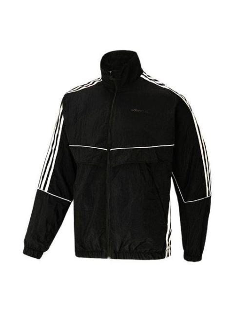 adidas neo M Brlv Jk Stripe Sports Jacket Black H59454