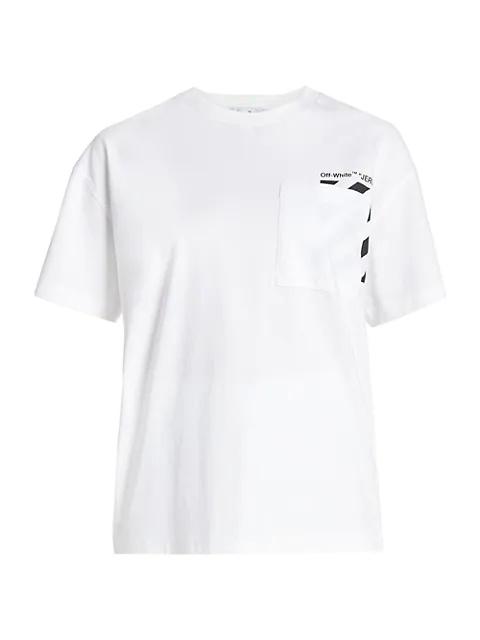 Off-White Diagonal Pocket Casual T-Shirt