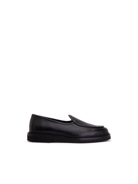 Jacques Solovière Alexis pebbled-leather loafers