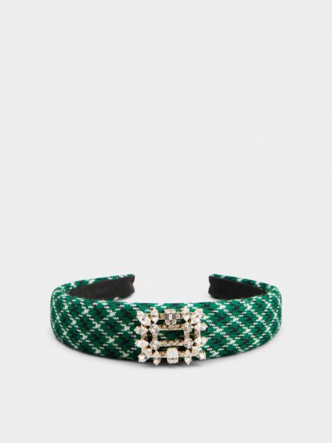 Roger Vivier Broche Vivier Buckle Hair Band in Fabric