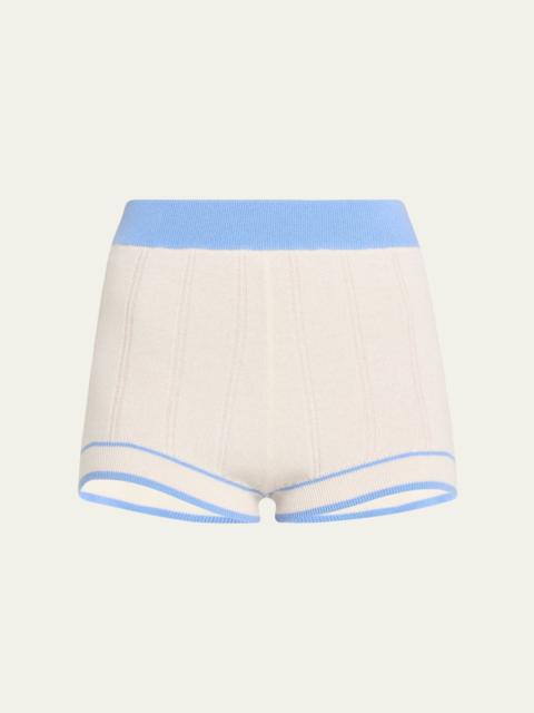 Racer Cashmere Shorts