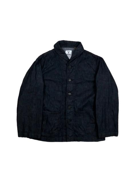 FULLCOUNT 2052-1 USN Shawl Collar Denim Coverall Indigo Blue