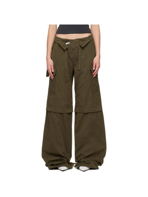OTTOLINGER Khaki Baggy Cargo Pants