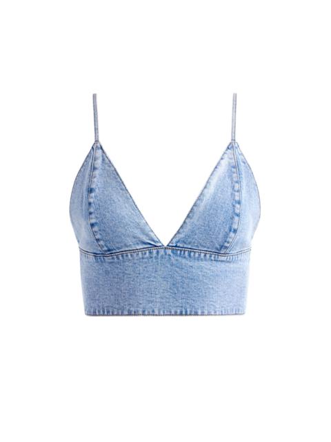 Alice + Olivia CARLI DENIM BRA TOP
