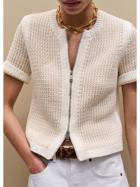 ME+EM Double Zip Knit Tee