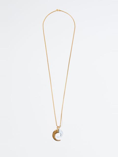 SUNNEI BLUE SPIRAL GOLD NECKLACE