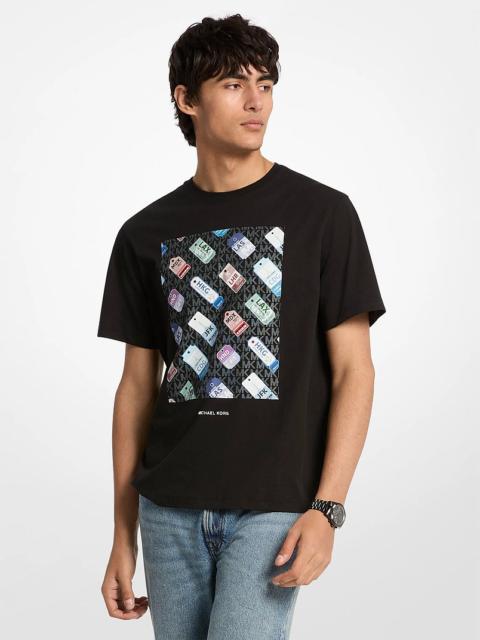 MICHAEL KORS Graphic Logo Cotton T-Shirt