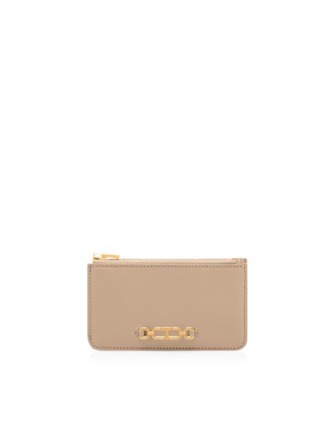TOM FORD PALMELLATO-EFFECT LEATHER ZIPPED CARD HOLDER