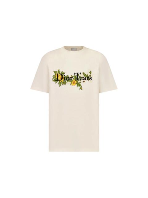 Dior Tears ホワイト Tシャツ Dior Dior x Denim Tears Relaxed-Fit Logo T-Shirt White