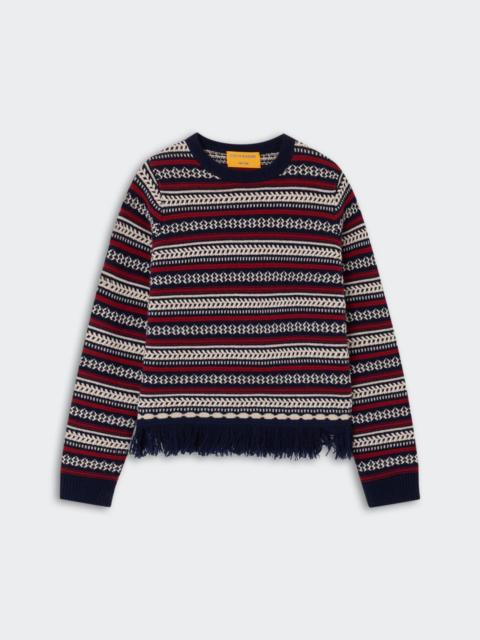 GUEST IN RESIDENCE Western Stripe Crew