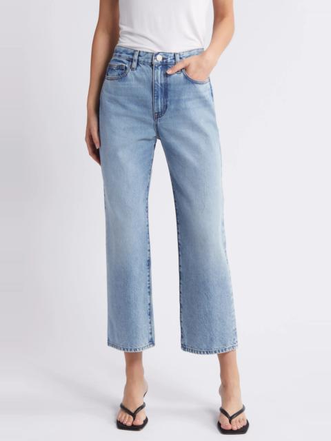 Le Jane Distressed Crop Straight Leg Jeans