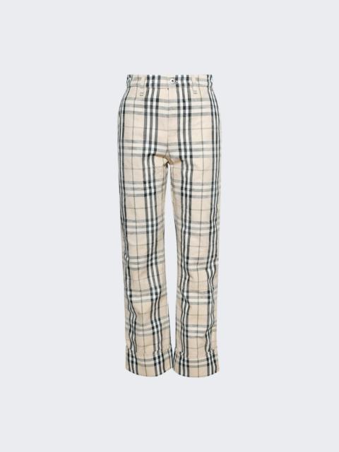 Burberry 체크 무늬 청바지