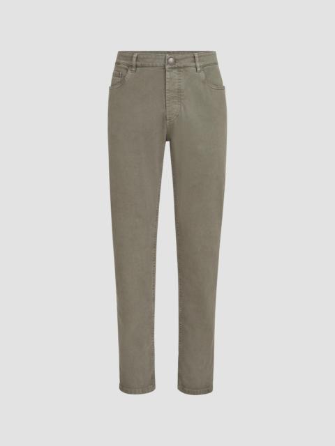 Brunello Cucinelli Men's Lightweight Denim Traditional Fit Five-Pocket Jeans - Military