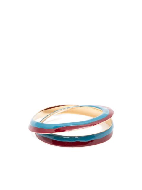 Marni enamel spiral bracelet