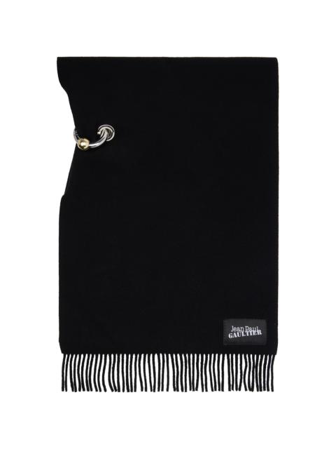 Jean Paul Gaultier Black 'The Ring' Scarf