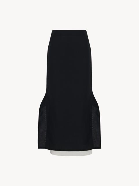 Patillon Skirt in Virgin Wool and Mohair