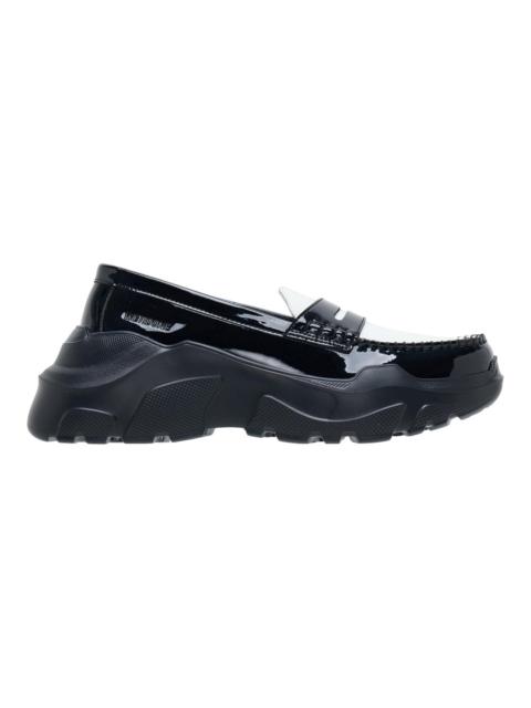 We11done Black Womens Silver Studded Loafers