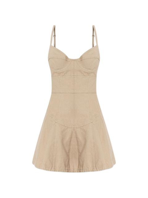 DSQUARED2 bustier-style flared dress