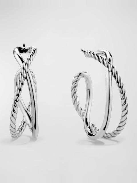 DAVID YURMAN Crossover Hoop Earrings