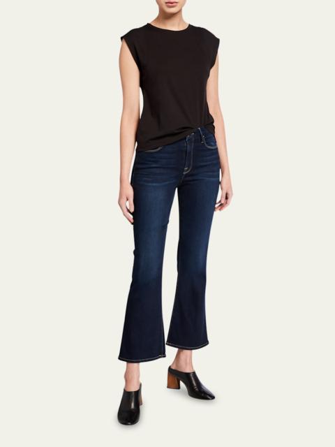 FRAME Le Crop Mini Boot-Cut Jeans