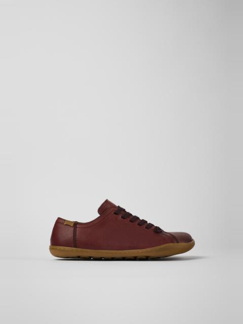 CAMPER Peu Brown leather shoes for women