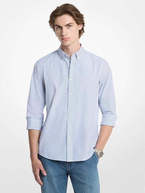 MICHAEL KORS Striped Stretch Cotton Shirt