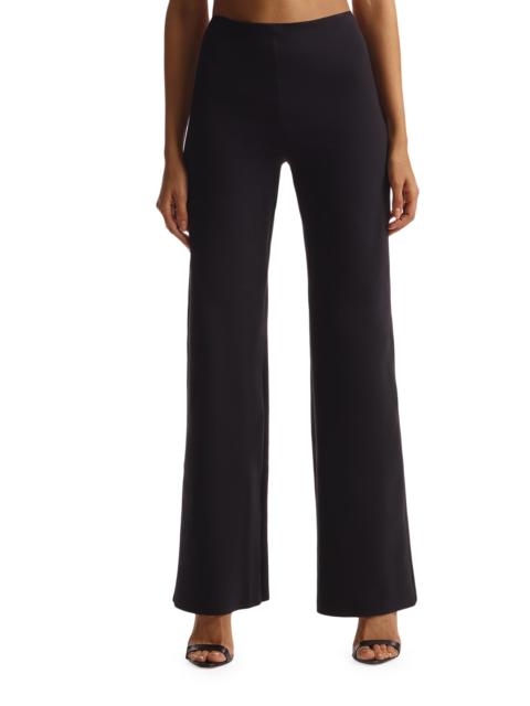 commando Women's Neoprene Wide-Leg Pants - Black