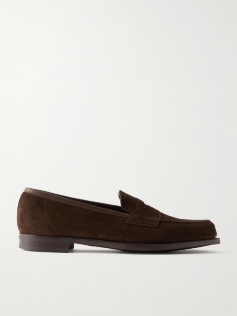 EDWARD GREEN Pimlico Suede Penny Loafers