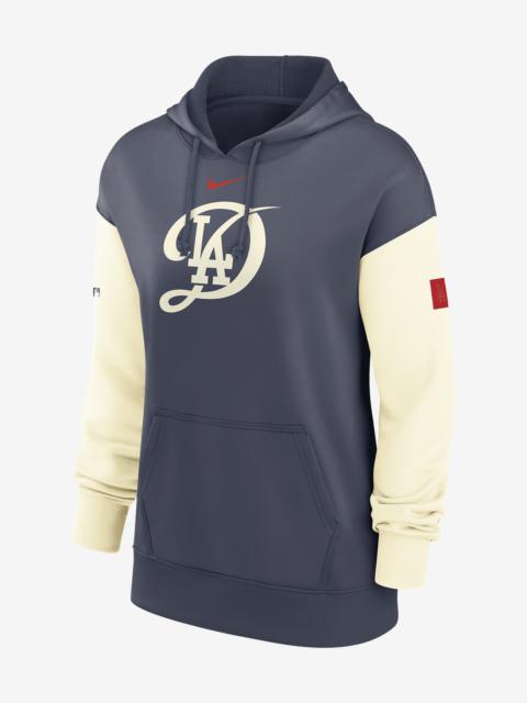 Los Angeles Dodgers Authentic Collection City Connect Practice Nike Women's Dri-FIT MLB Pullover Hoo