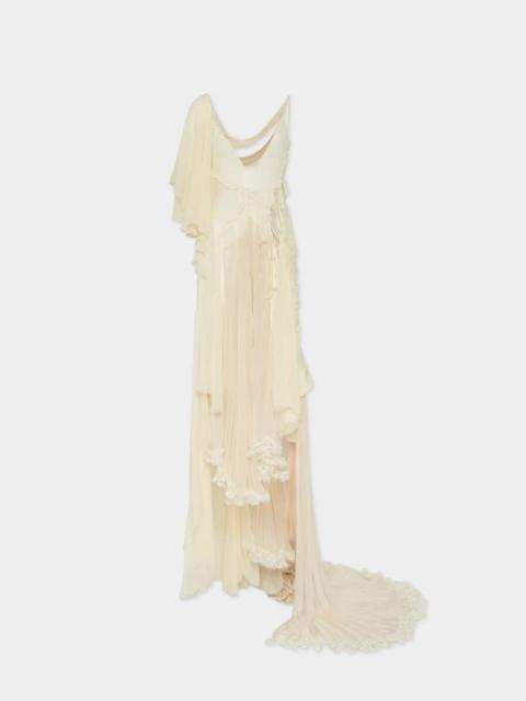 DSQUARED2 DELICATE SHEER GOWN DRESS