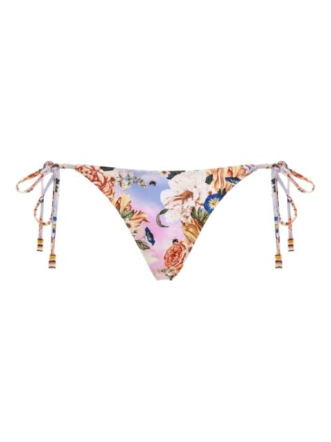 Agua by Agua Bendita Alegria floral-print beaded-detail bikini bottoms