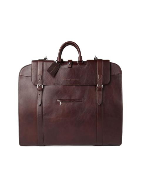 Brunello Cucinelli leather suit holder