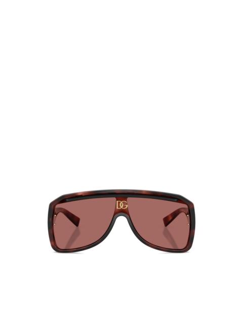 Dolce & Gabbana pilot-frame tortoiseshell sunglasses