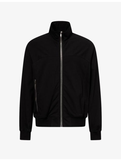 Rick Owens Funnel Neck Slip-Pocket Cotton Jacket