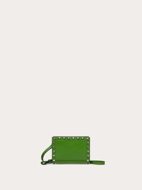 Valentino ROCKSTUD CALFSKIN NECK WALLET