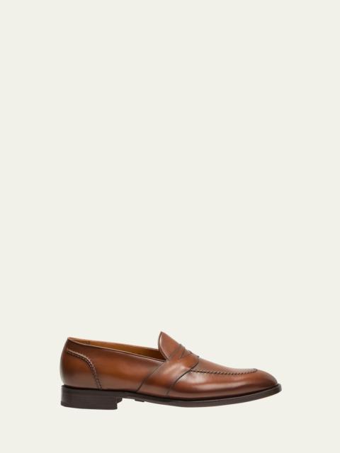 Ralph Lauren Men's Meegan Calfskin Penny Loafers