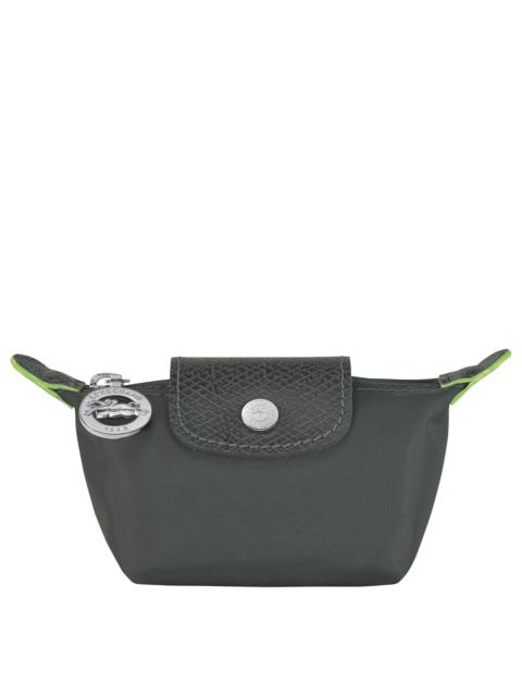 Le Pliage Green Coin purse Graphite - Recycled canvas