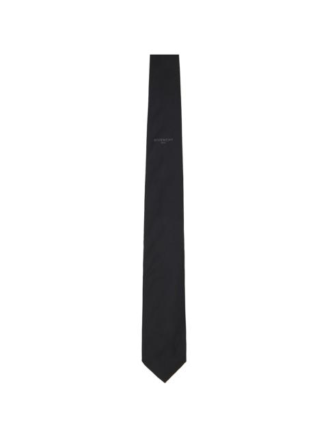 Givenchy Black Paris Silk Jacquard Tie