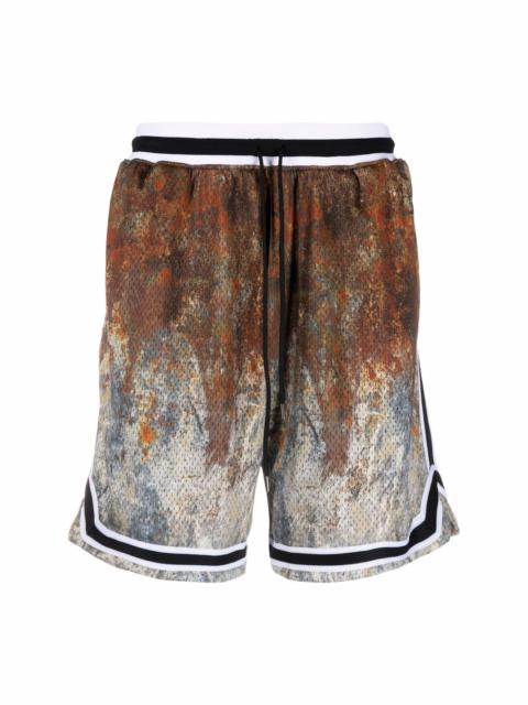 John Elliott stained-effect shorts