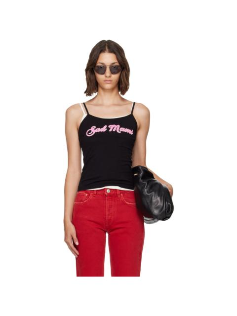 WILLY CHAVARRIA Black 'Sad Mami' Cholita Camisole